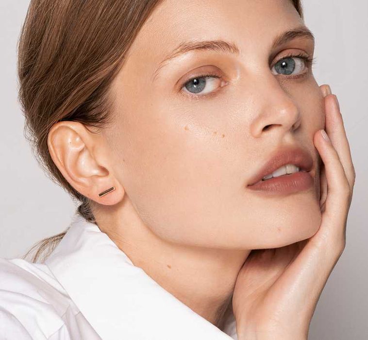 Стильные серьги из красного золота Sova