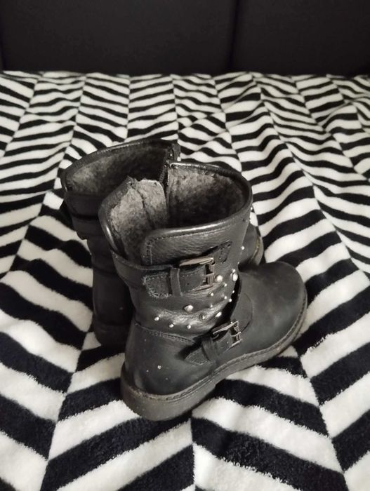 czarne botki dziewczęce lasocki