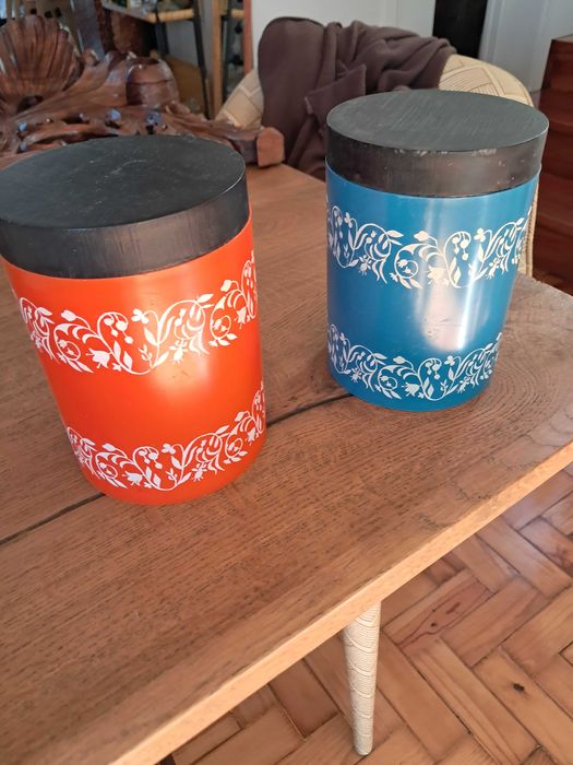 Recipientes para guardar farinha e arroz recipientes cozinha vintage