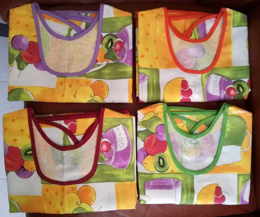 Aventais artesanais & Batas com bolso canguru