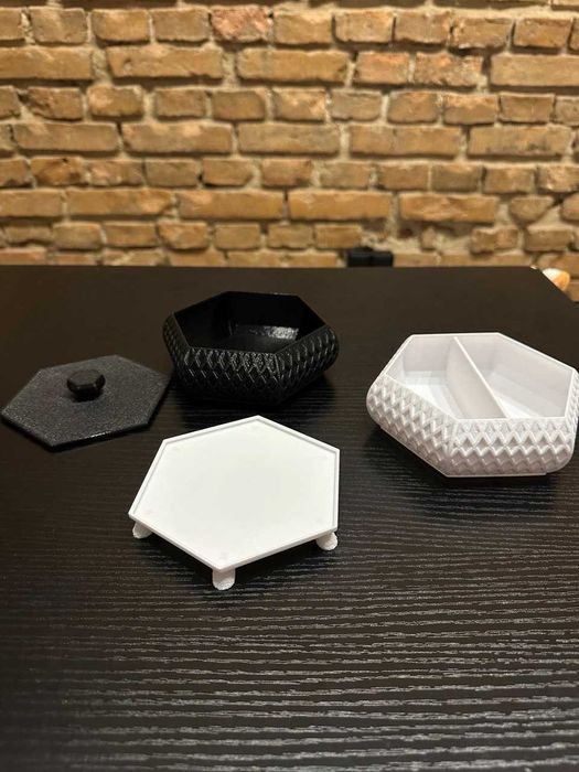 Szkatułka geometryczna 3D – nowoczesny design