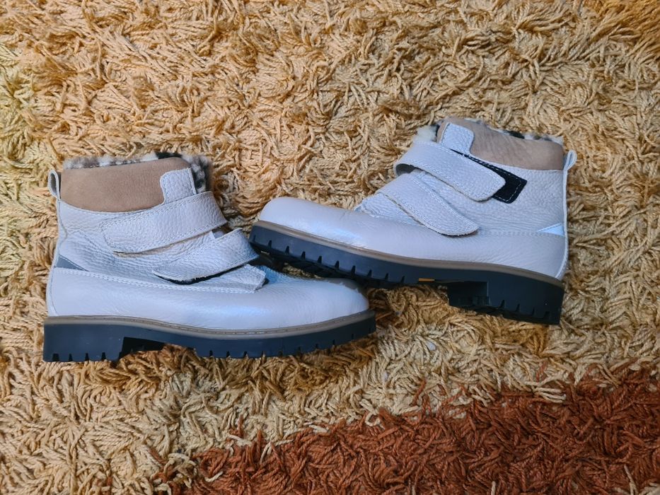 Ботинки зимние обувь взуття теплые   мех кожа