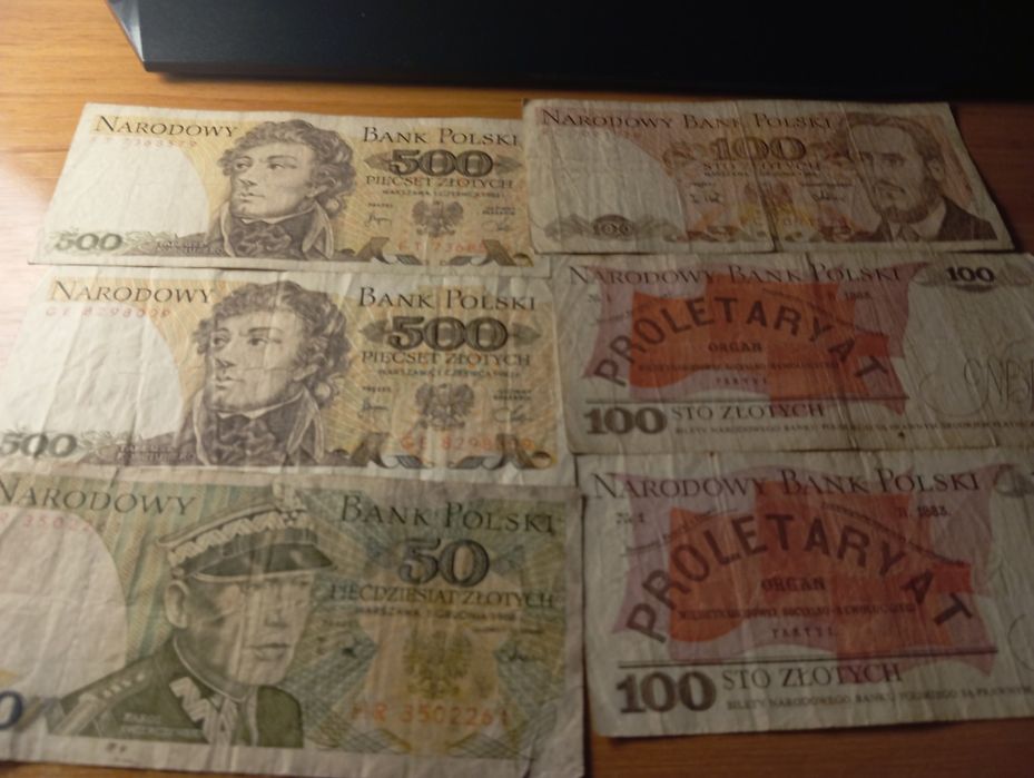 Porządki domowe banknoty PRL