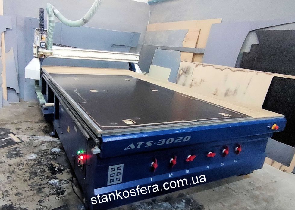 Фрезерний станок с ЧПУ б/у ATS-3020 з вакуумним столом 3*2 та 4,3*2 м