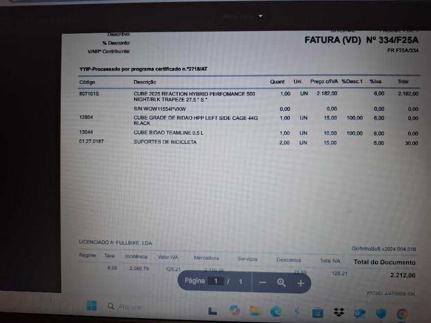 Bicicleta Elétrica CUBE S Cube 2025