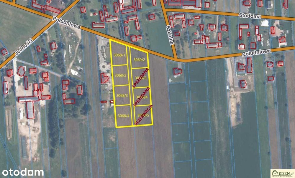 Działki budowlane od 0,13 ha do 0,15 ha - Okrzeja