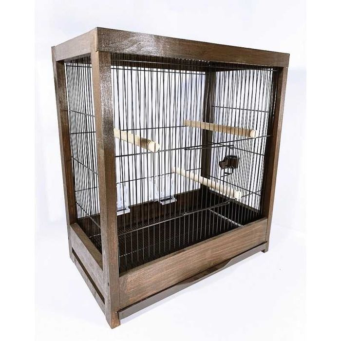 Клетка для птиц деревянная в стиле "ЛОФТ". Под любой интерьер. AVRETRO