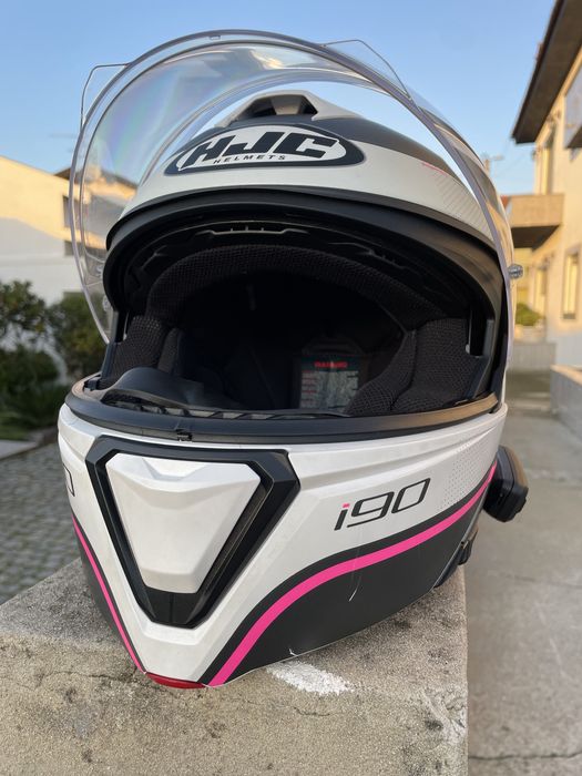 Capacete Bmw system 7 novo e Hjc ambos com intercomunicador