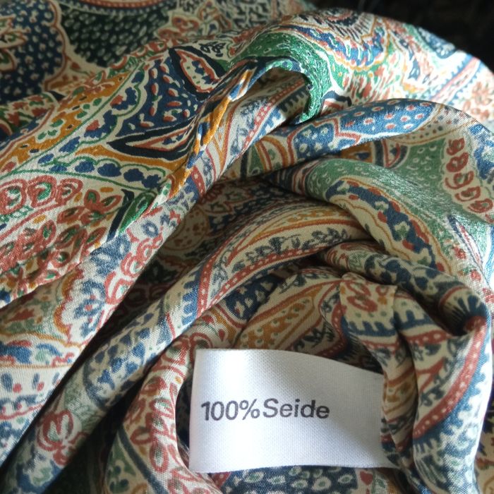 Bluzka koszula z jedwabiu boho 54 100% jedwab silk seide pachy 156 cm