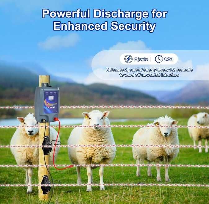 Cerca Elétrica 12Kv para Animais 15km 12VDC ou 220VAC