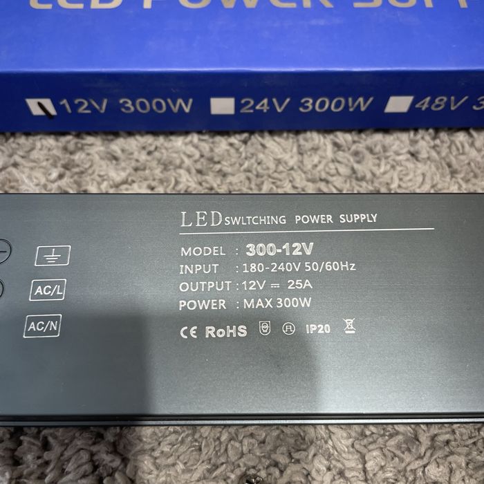 Sterownik zasilacza LED transformator 300W-12V IP20 (4)