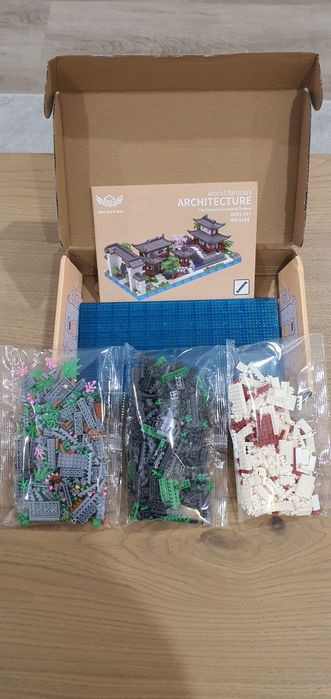 Blocos construção cidade Chinesa, tipo Lego