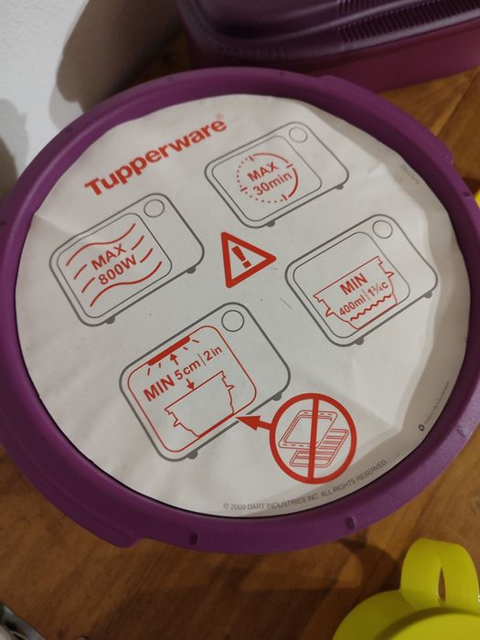 Caixas tupperware para microondas Novos
