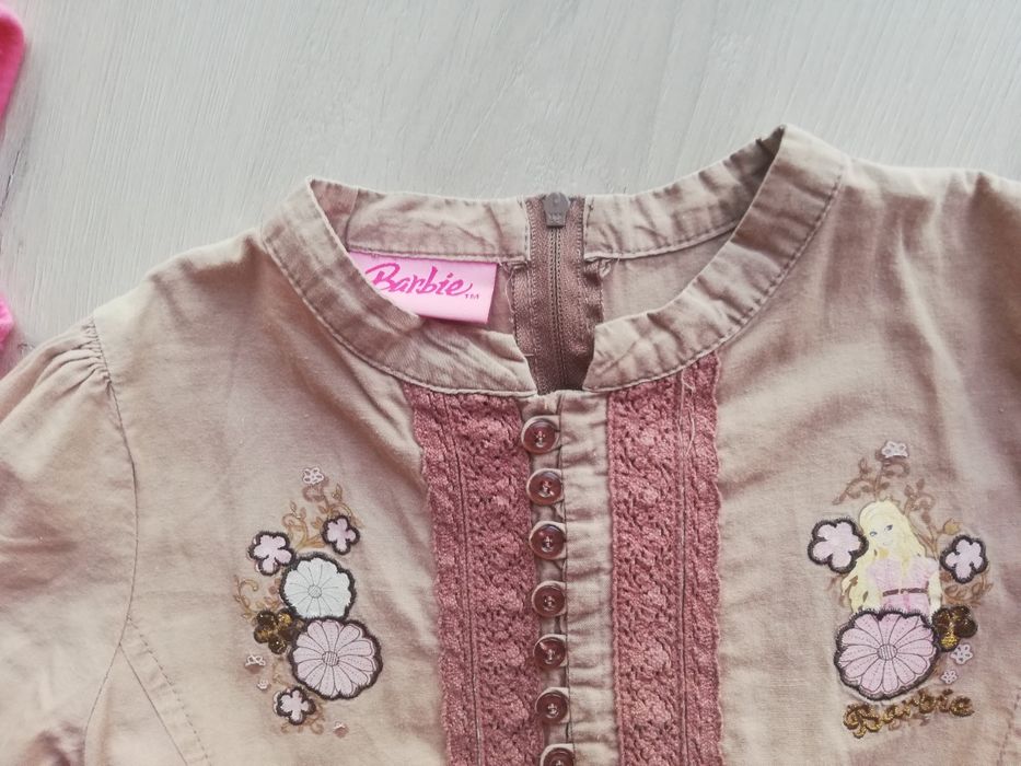 Sukienki 3 szt Reserved Cubus Barbie rozm.116 i 110