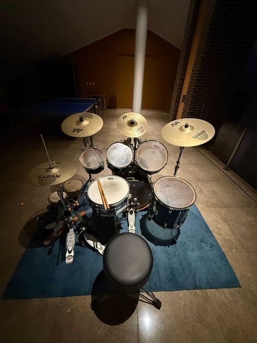 Bateria Pearl Vision VBL Birch + Pratos Sabian AA (Set Completo)