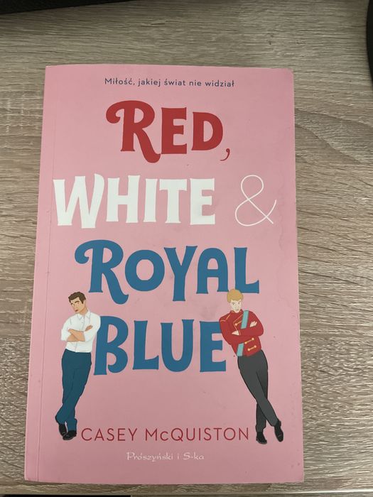 Ksiazka red white royal blue