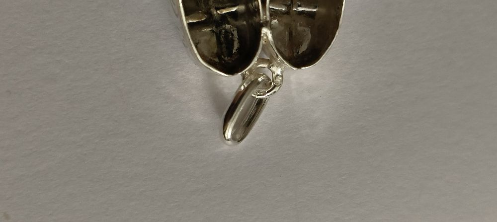 Pendente em prata sapatos