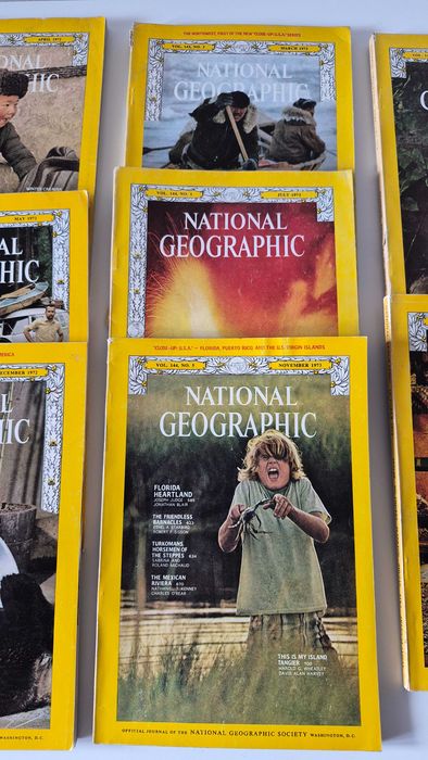 czasopismo National Geographic lata 70