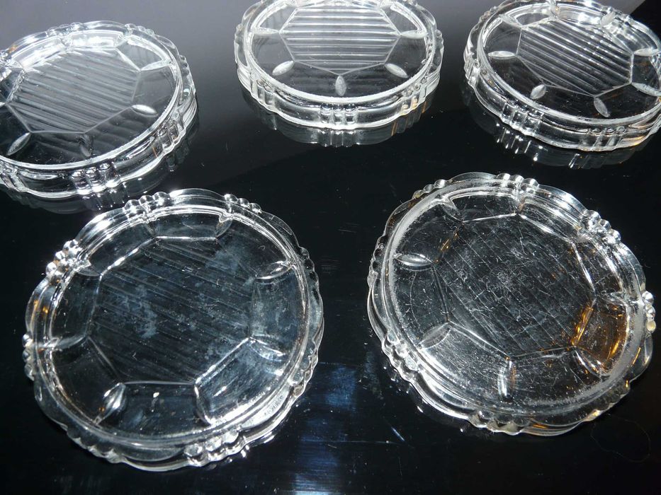 Szklane podstawki podkładki pod szklanki kufle piwo 5 szt.