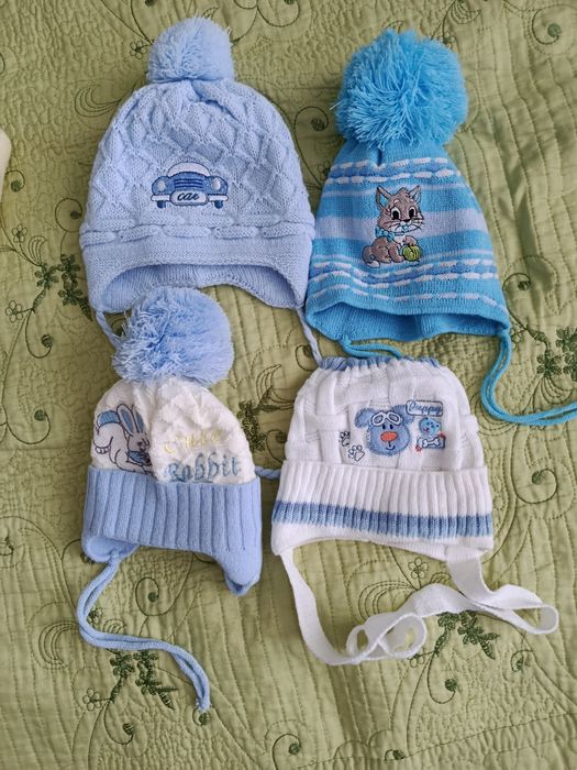 Шапка для немовлят з народження зима/весна