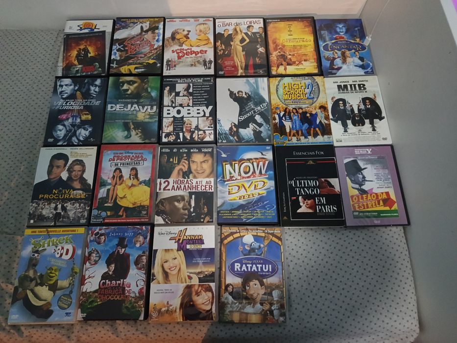 Filmes em DVD + conjunto de 33 músicas no NOW DVD VIDEO