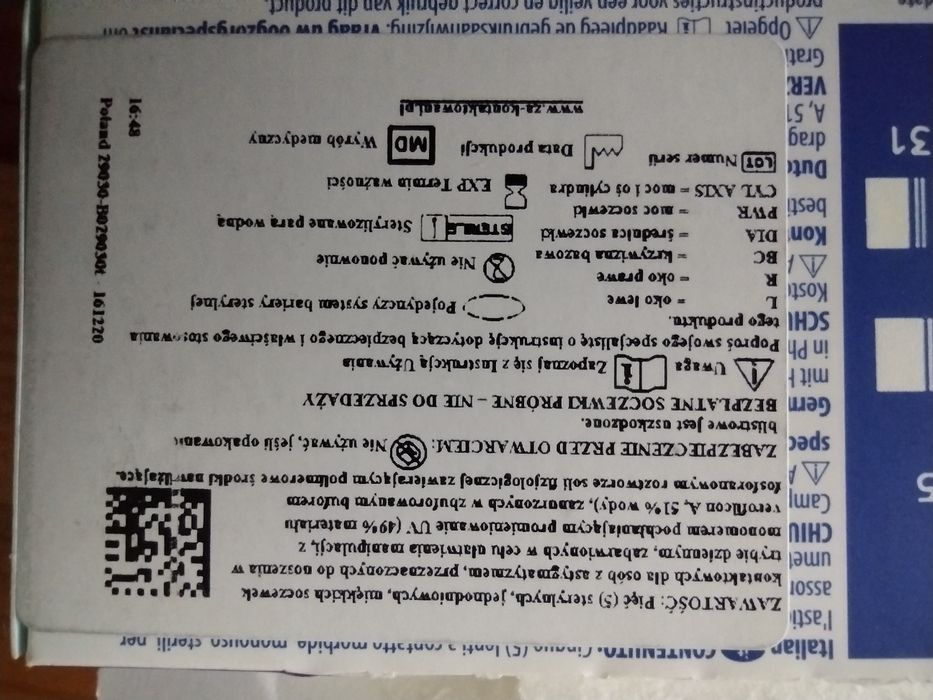 Soczewki kontaktowe astygmatyzm