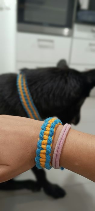 Coleira Macramé - feita a medida! +Oferta de puseira