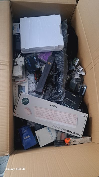 Palety mix ,Longboxy elektronika drobna ,mix gaming itd. Boxy 100x50