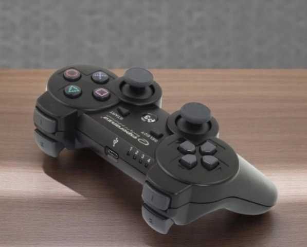 Gamepad bezprzewodowy, bluetooth, pad, ps3, czarny