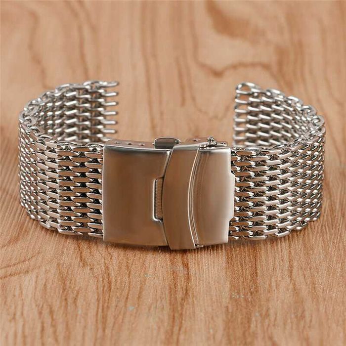 Bransoleta mesh shark gruba 18,  20mm 22mm 24mm