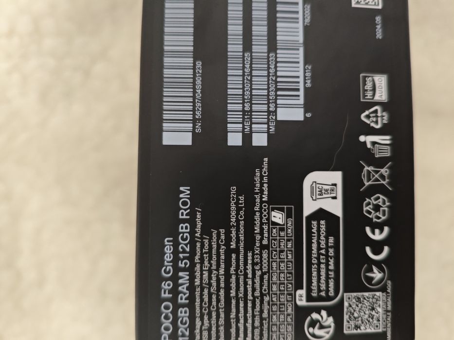 poco f6    12/512GB   na gwarancji stan idealny