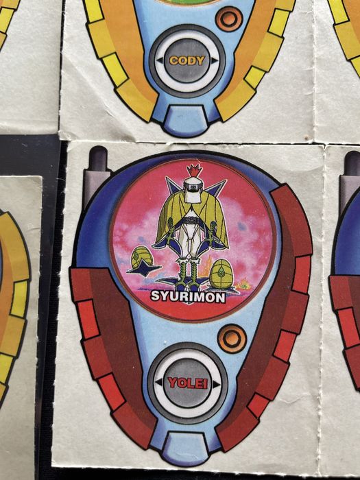 Digimon 02 digivice stickers Vidal