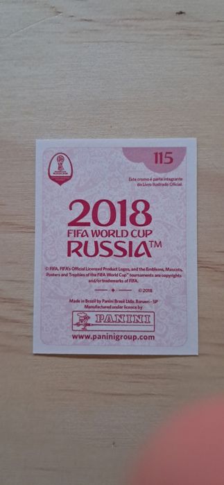 Cromo futebol de Bernardo Silva(Mundial 2018)da Panini