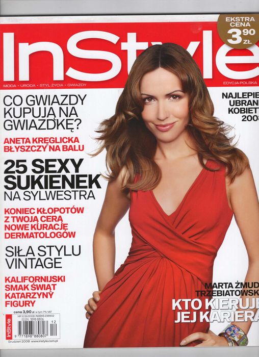InStyle Edycja Polska 12(9)/2008 Marta Żmuda Trzebiatowska