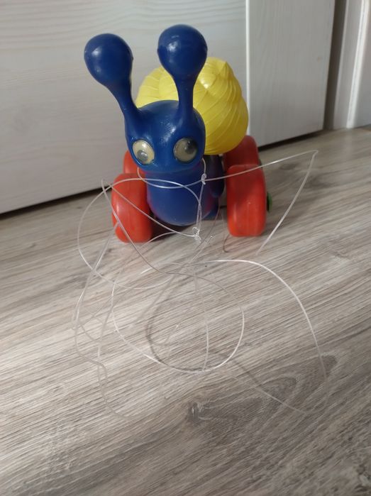 Ślimak zezolek zabawka PRL