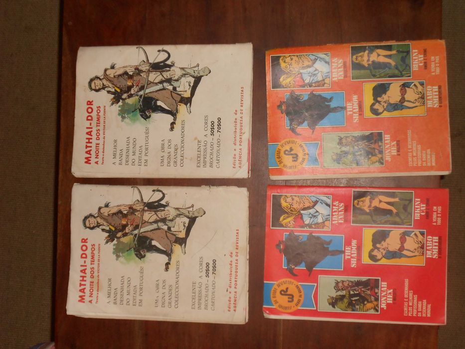 Revistas antigas Jovens Salgari Corsario Negro Shadow Brigada Especial