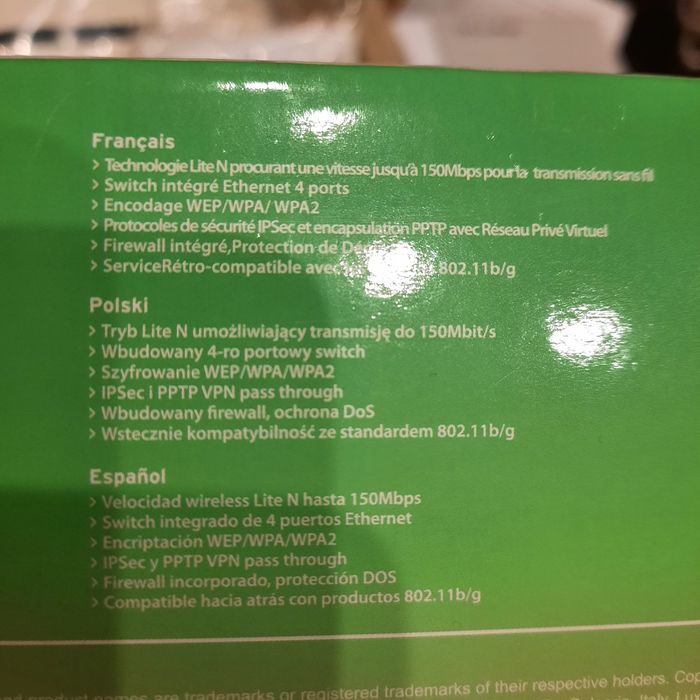 Router TP - LINK 150 mb/s.