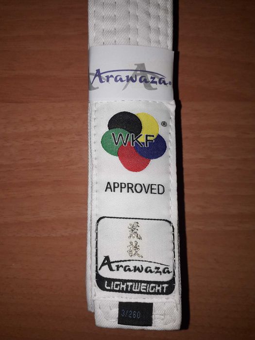 Cinto Karaté Arawaza 260mm Branco