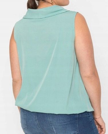 B.P.C bluzka bez rękawów szałwiowa ^40