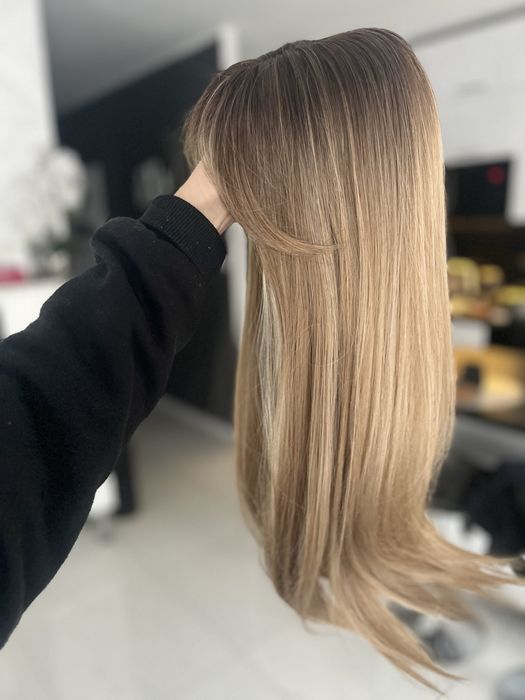 Topper ciepły blond z refleksami 55 cm