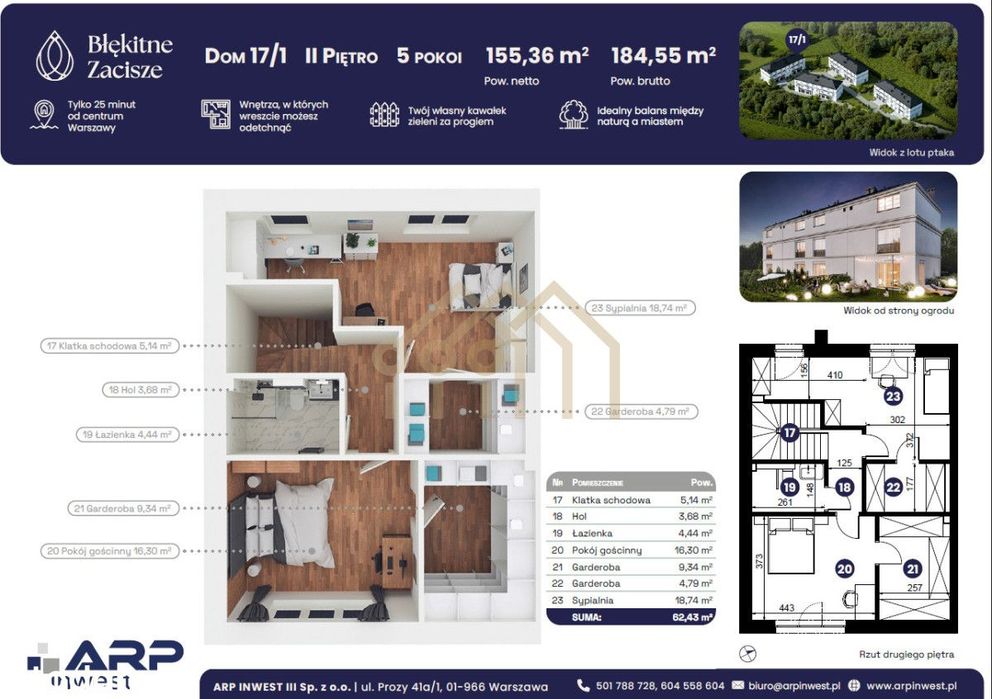 Nowoczesne domy – Mościska | 184,55 m² | Garaż