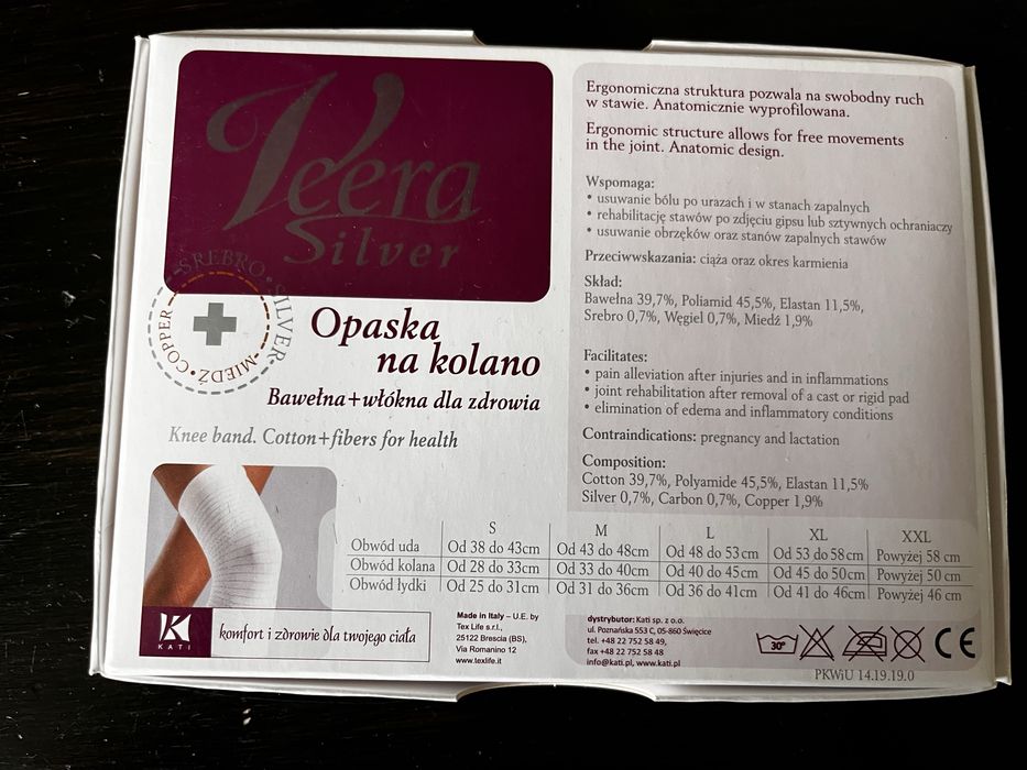 Opaska na kolano ze srebrem