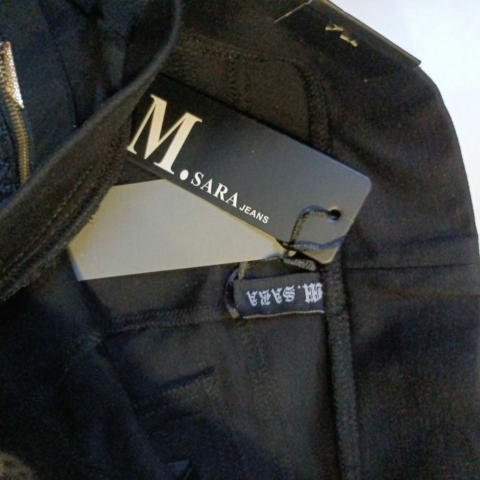 Eleganckie spodnie, getry czarne 29 M.Sara