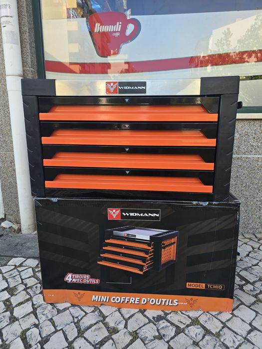 Carrinho de ferramentas 4 gavetas completas novo