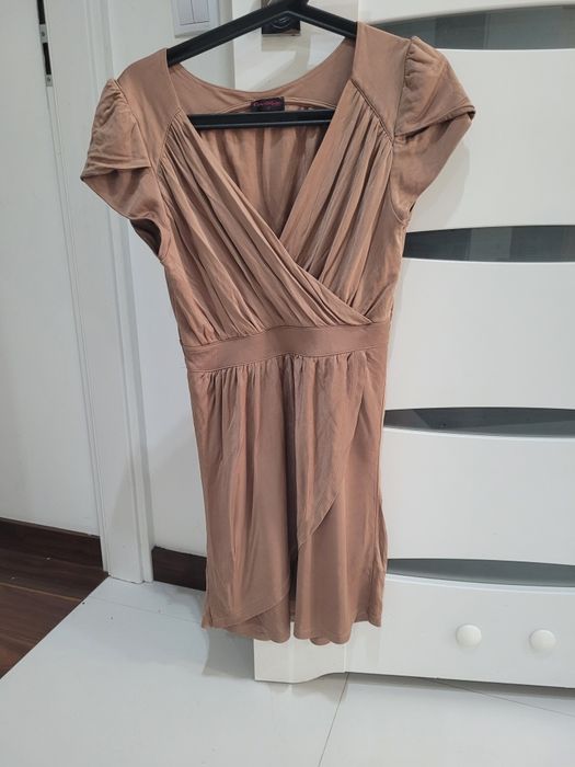 Miss Selfridge sukienka bandażowa piękna letnia kopertowa lato