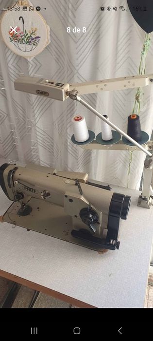 Maquina costura industrial pfaff ponto  corrido e zig zag
Pfaff  437 706/02
Ideal para tecidos grossos e estofos