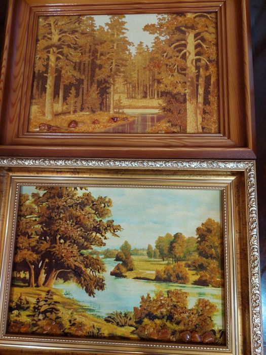 Картини з бурштина .розпродаж.