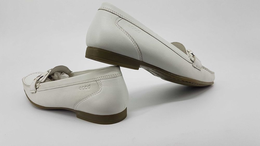 Шкіряні мокасини туфлі Ecco eur-39 устілка 26 см на стопу 25 см