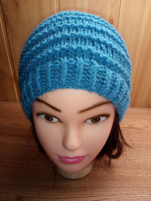 Ręcznie robiona czapka Wełna Alpaka