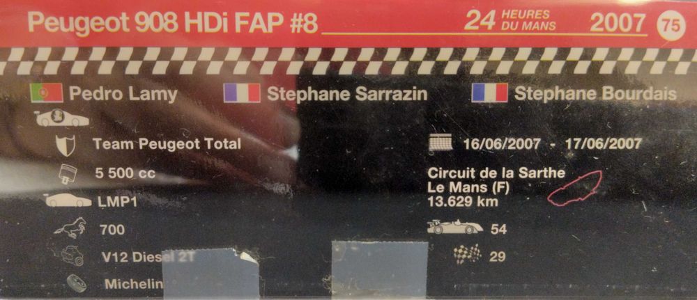 Audi R10 Miniatura 1:43 - 2006 - 24 Heures du Mans